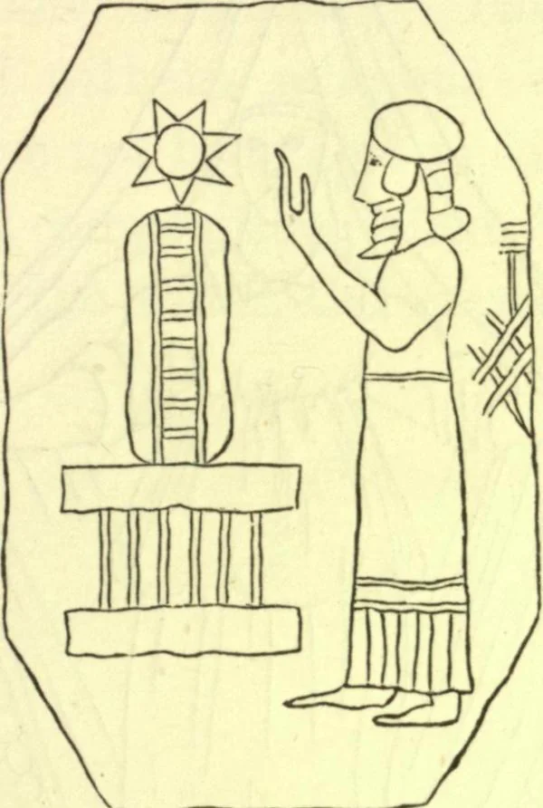 An illustration from Ancient pagan and modern Christian symbolism. With an essay on Baal worship, on the Assyrian sacred "grove" and other allied symbols by John Newton, 1875, leaf 158