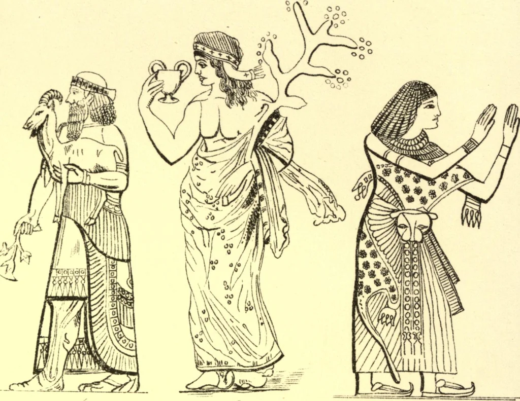 An illustration from Ancient pagan and modern Christian symbolism. With an essay on Baal worship, on the Assyrian sacred "grove" and other allied symbols by John Newton, 1875, leaf 53