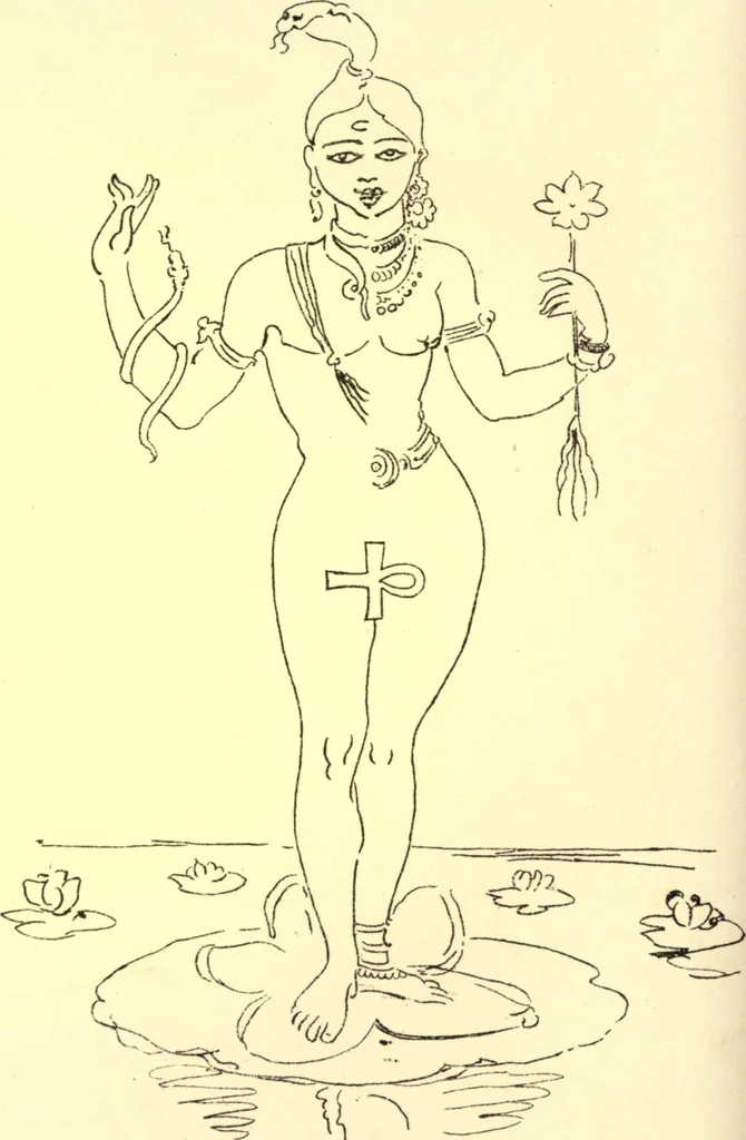 An illustration from Ancient pagan and modern Christian symbolism. With an essay on Baal worship, on the Assyrian sacred "grove" and other allied symbols by John Newton, 1875, leaf 67