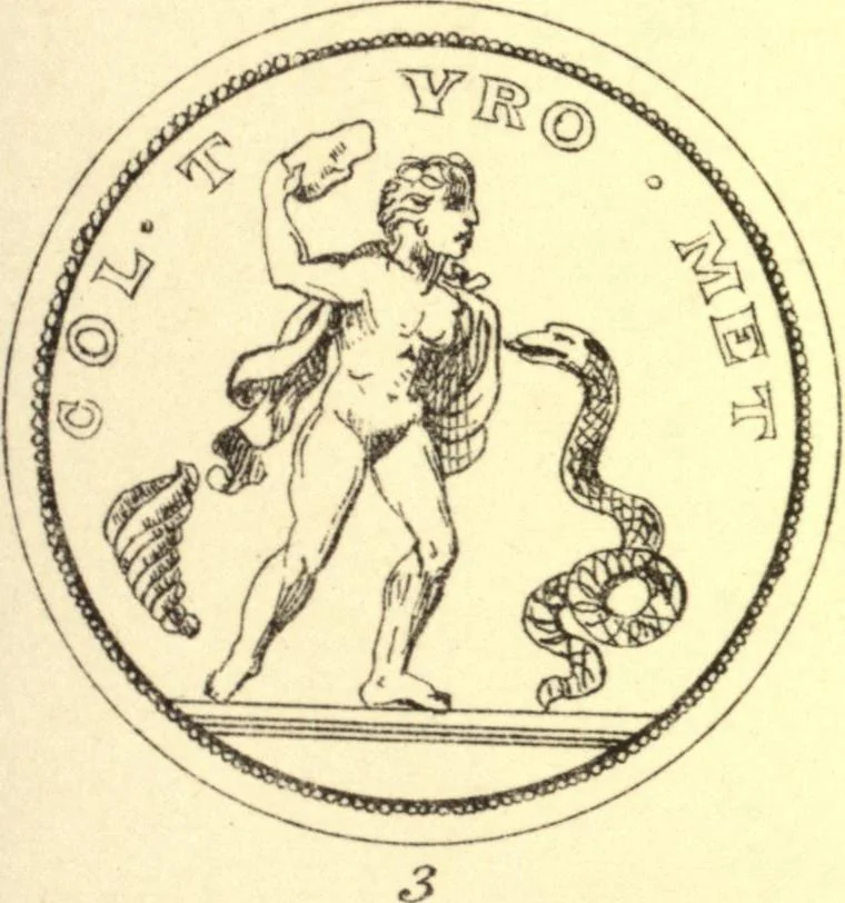 An illustration from Ancient pagan and modern Christian symbolism. With an essay on Baal worship, on the Assyrian sacred "grove" and other allied symbols by John Newton, 1875, leaf 72