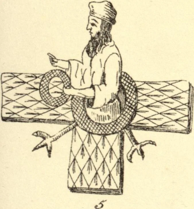 An illustration from Ancient pagan and modern Christian symbolism. With an essay on Baal worship, on the Assyrian sacred "grove" and other allied symbols by John Newton, 1875, leaf 72