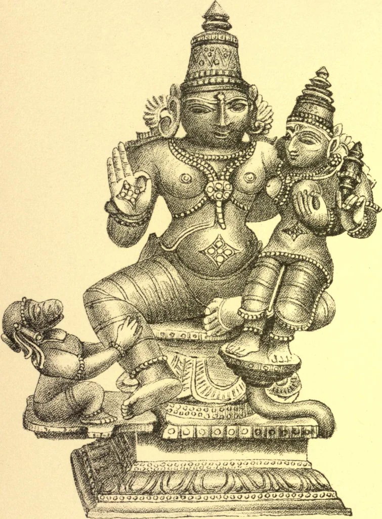 An illustration from Ancient pagan and modern Christian symbolism. With an essay on Baal worship, on the Assyrian sacred "grove" and other allied symbols by John Newton, 1875, leaf 90