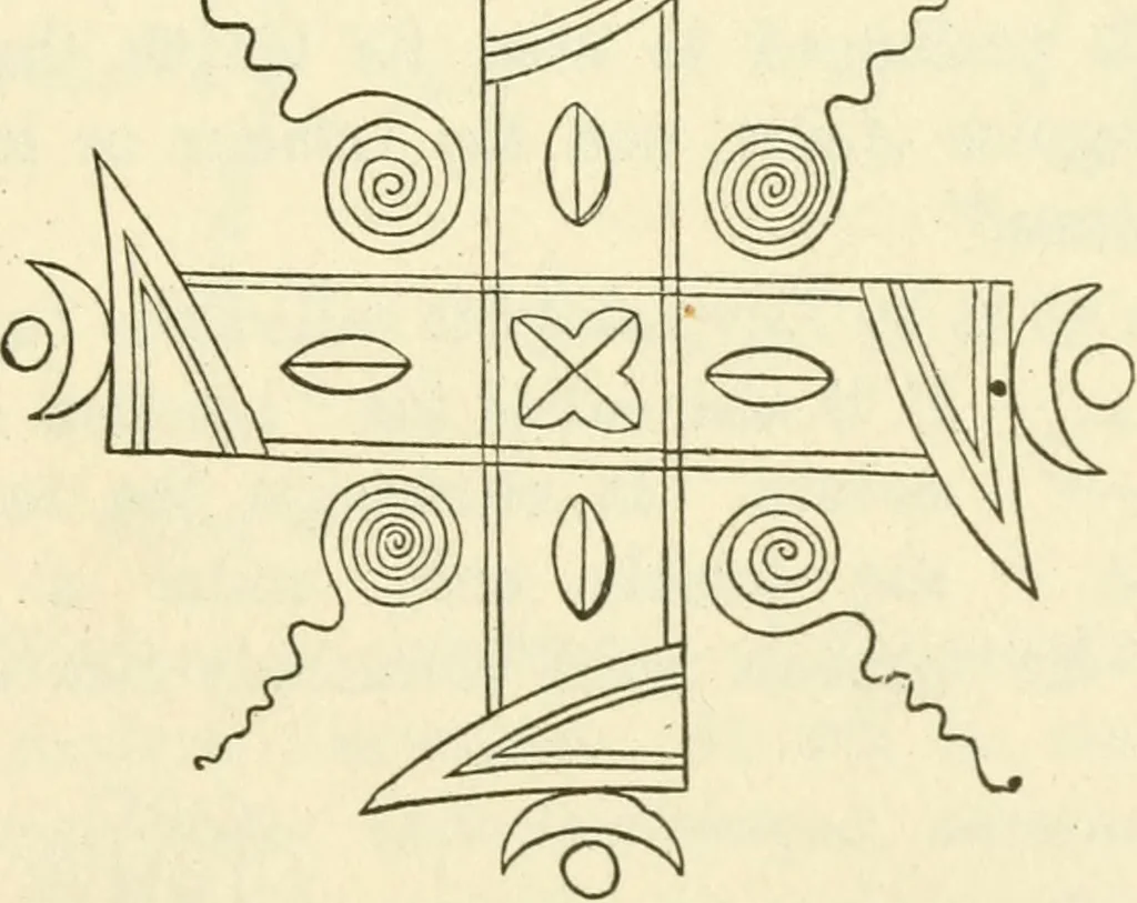 An illustration from Ancient pagan and modern Christian symbolism, 1874, leaf 104