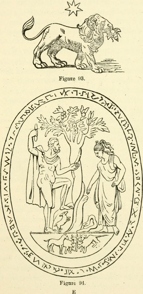 An illustration from Ancient pagan and modern Christian symbolism, 1874, leaf 126