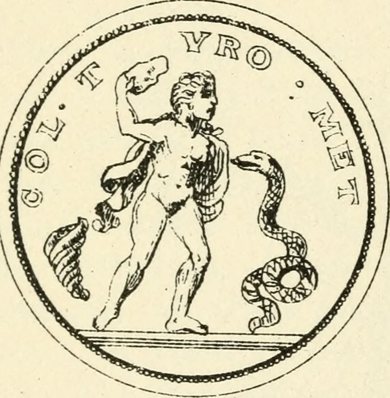 An illustration from Ancient pagan and modern Christian symbolism, 1874, leaf 63