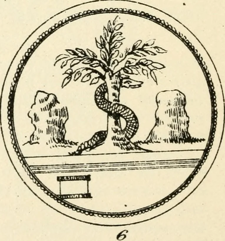 An illustration from Ancient pagan and modern Christian symbolism, 1874, leaf 63
