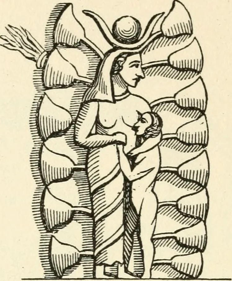 An illustration from Ancient pagan and modern Christian symbolism, 1874, leaf 83