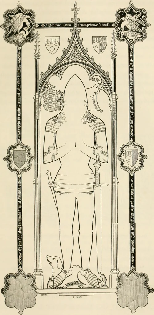 An illustration from The ancient sepulchral effigies and monumental and memorial sculpture of Devon, 1877, leaf 122
