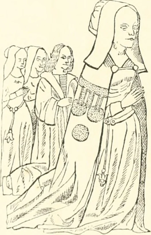 An illustration from The ancient sepulchral effigies and monumental and memorial sculpture of Devon, 1877, leaf 123