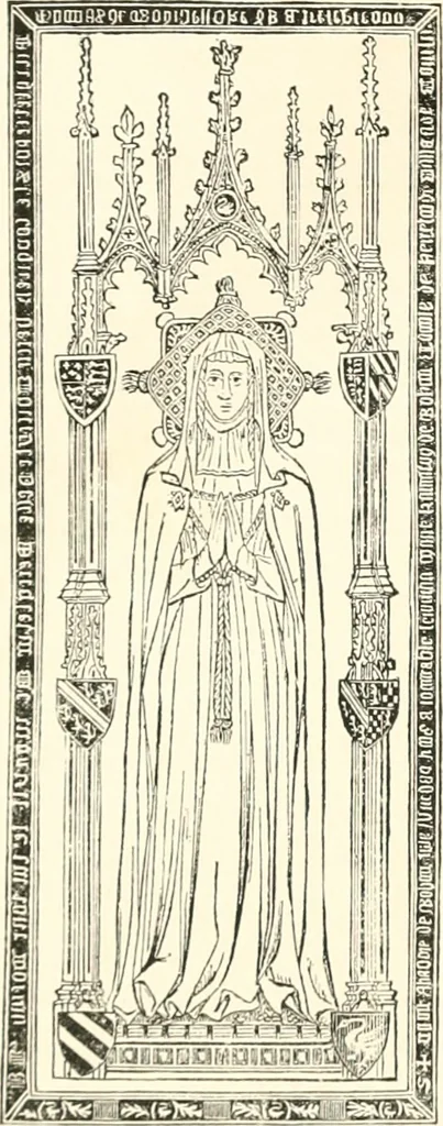 An illustration from The ancient sepulchral effigies and monumental and memorial sculpture of Devon, 1877, leaf 129