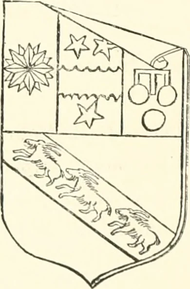 An illustration from The ancient sepulchral effigies and monumental and memorial sculpture of Devon, 1877, leaf 155