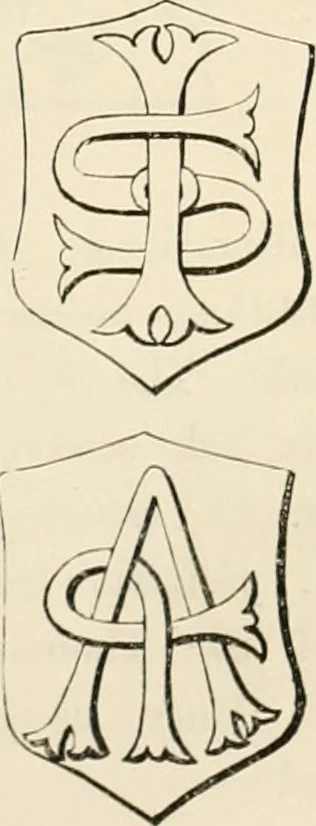 An illustration from The ancient sepulchral effigies and monumental and memorial sculpture of Devon, 1877, leaf 158