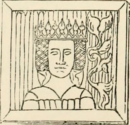 An illustration from The ancient sepulchral effigies and monumental and memorial sculpture of Devon, 1877, leaf 160
