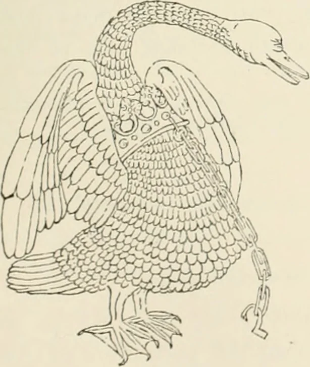 An illustration from The ancient sepulchral effigies and monumental and memorial sculpture of Devon, 1877, leaf 166