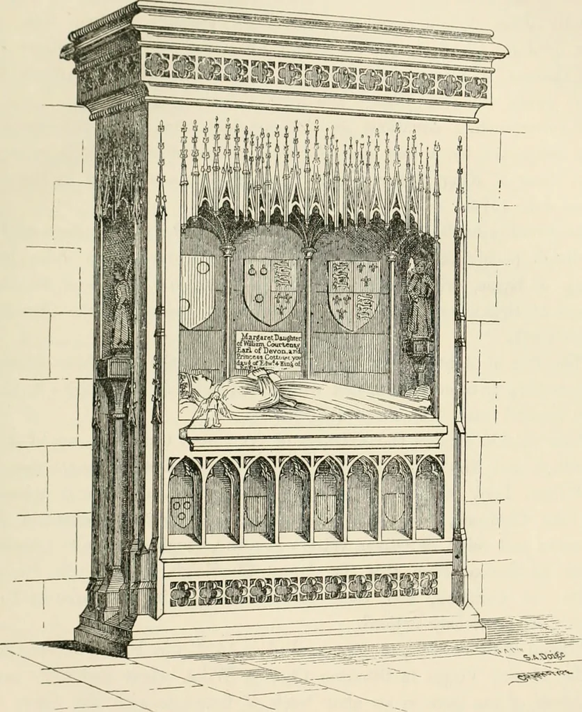 An illustration from The ancient sepulchral effigies and monumental and memorial sculpture of Devon, 1877, leaf 172