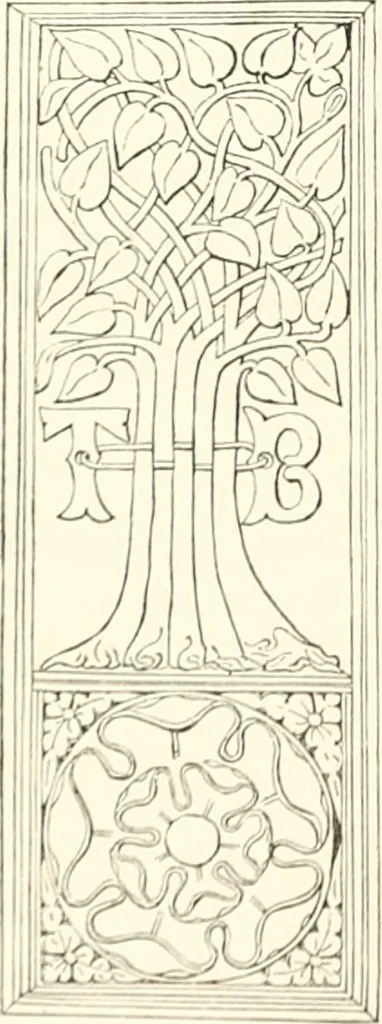 An illustration from The ancient sepulchral effigies and monumental and memorial sculpture of Devon, 1877, leaf 193