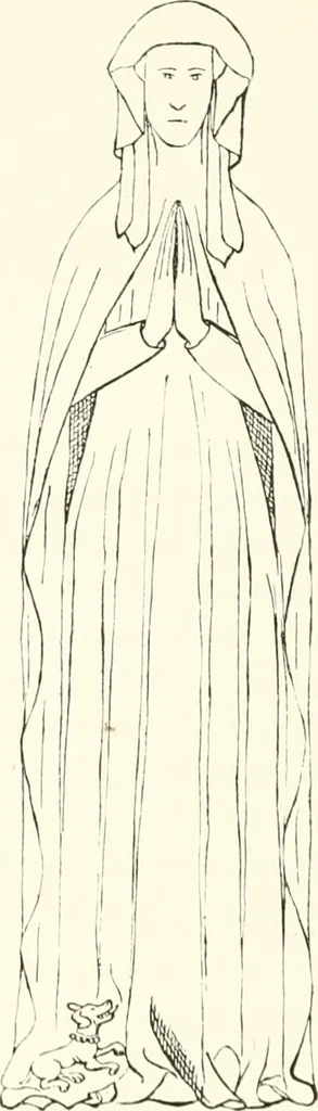 An illustration from The ancient sepulchral effigies and monumental and memorial sculpture of Devon, 1877, leaf 197