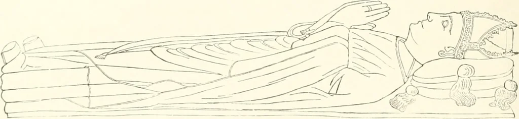 An illustration from The ancient sepulchral effigies and monumental and memorial sculpture of Devon, 1877, leaf 207