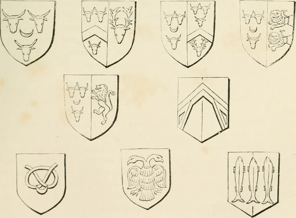 An illustration from The ancient sepulchral effigies and monumental and memorial sculpture of Devon, 1877, leaf 210