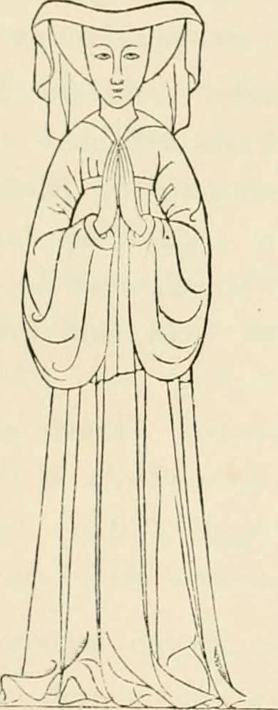 An illustration from The ancient sepulchral effigies and monumental and memorial sculpture of Devon, 1877, leaf 218