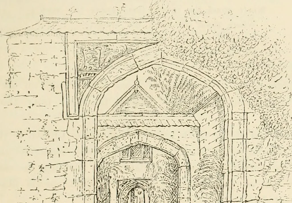 An illustration from The ancient sepulchral effigies and monumental and memorial sculpture of Devon, 1877, leaf 240