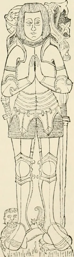 An illustration from The ancient sepulchral effigies and monumental and memorial sculpture of Devon, 1877, leaf 266