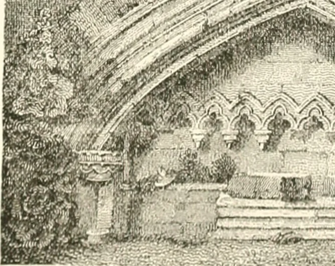 An illustration from The ancient sepulchral effigies and monumental and memorial sculpture of Devon, 1877, leaf 273