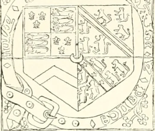 An illustration from The ancient sepulchral effigies and monumental and memorial sculpture of Devon, 1877, leaf 277