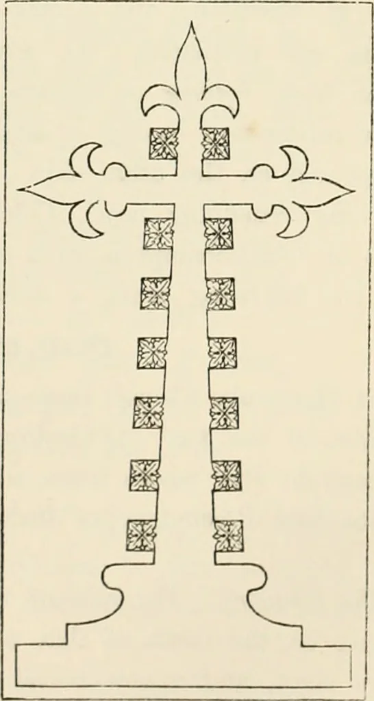 An illustration from The ancient sepulchral effigies and monumental and memorial sculpture of Devon, 1877, leaf 280