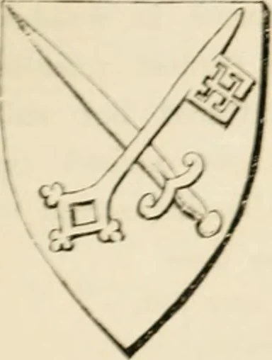 An illustration from The ancient sepulchral effigies and monumental and memorial sculpture of Devon, 1877, leaf 286
