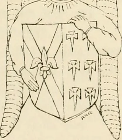 An illustration from The ancient sepulchral effigies and monumental and memorial sculpture of Devon, 1877, leaf 290