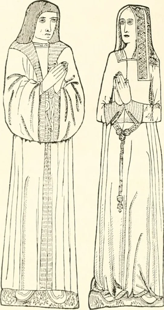 An illustration from The ancient sepulchral effigies and monumental and memorial sculpture of Devon, 1877, leaf 299