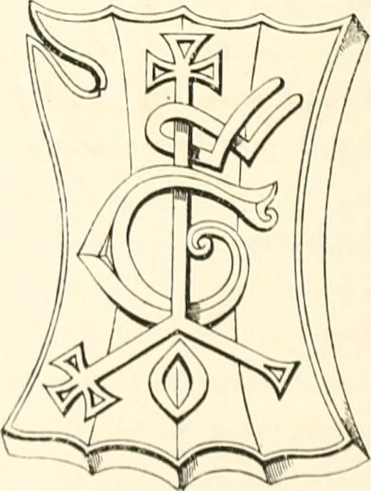 An illustration from The ancient sepulchral effigies and monumental and memorial sculpture of Devon, 1877, leaf 299