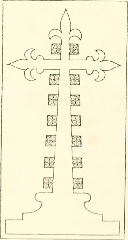 An illustration from The ancient sepulchral effigies and monumental and memorial sculpture of Devon, 1877, leaf 301