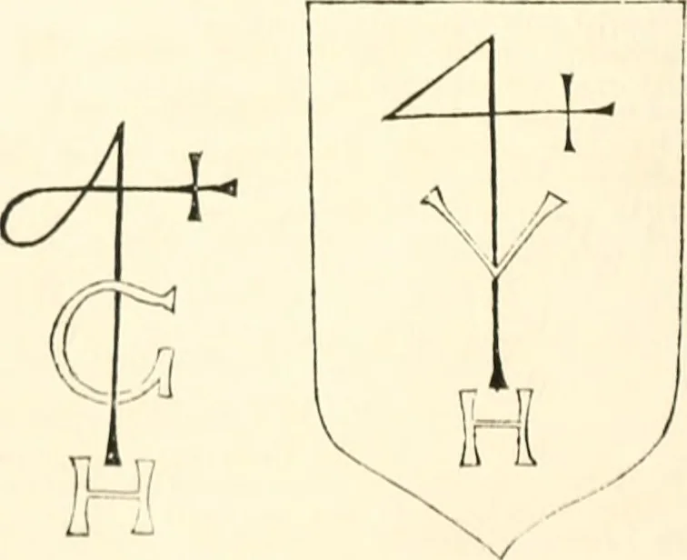 An illustration from The ancient sepulchral effigies and monumental and memorial sculpture of Devon, 1877, leaf 303
