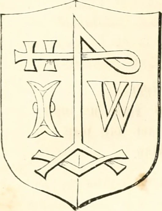 An illustration from The ancient sepulchral effigies and monumental and memorial sculpture of Devon, 1877, leaf 307