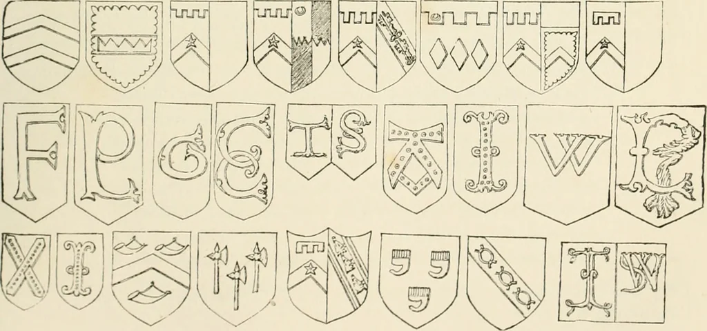 An illustration from The ancient sepulchral effigies and monumental and memorial sculpture of Devon, 1877, leaf 316
