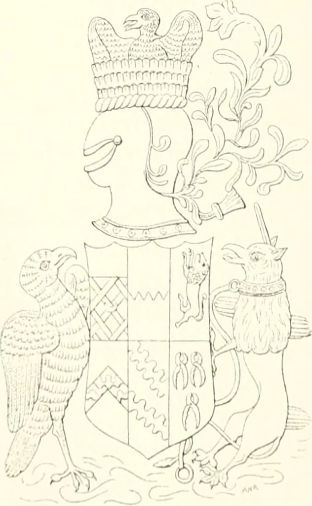 An illustration from The ancient sepulchral effigies and monumental and memorial sculpture of Devon, 1877, leaf 329