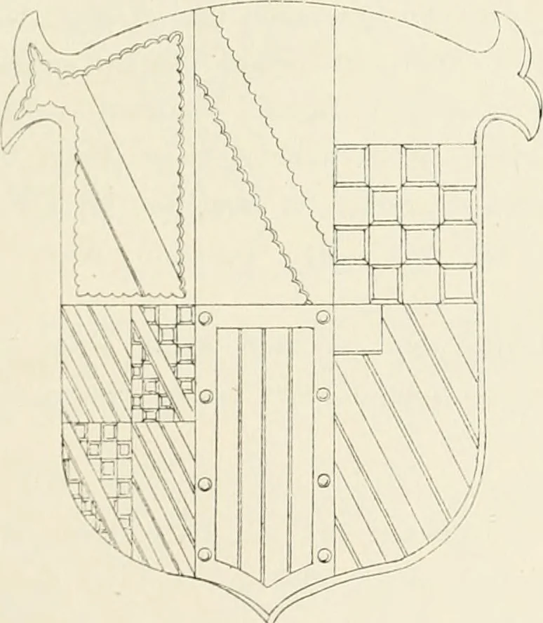 An illustration from The ancient sepulchral effigies and monumental and memorial sculpture of Devon, 1877, leaf 330