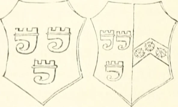 An illustration from The ancient sepulchral effigies and monumental and memorial sculpture of Devon, 1877, leaf 369