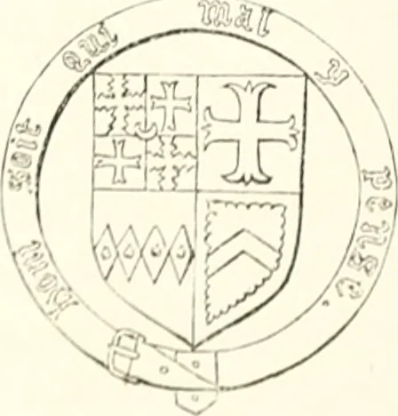 An illustration from The ancient sepulchral effigies and monumental and memorial sculpture of Devon, 1877, leaf 371