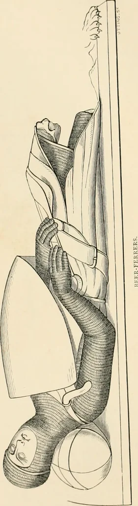 An illustration from The ancient sepulchral effigies and monumental and memorial sculpture of Devon, 1877, leaf 420