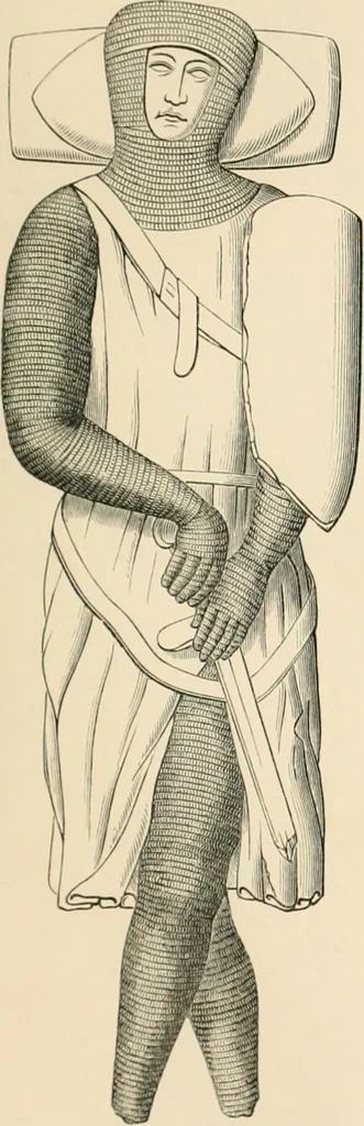 An illustration from The ancient sepulchral effigies and monumental and memorial sculpture of Devon, 1877, leaf 422
