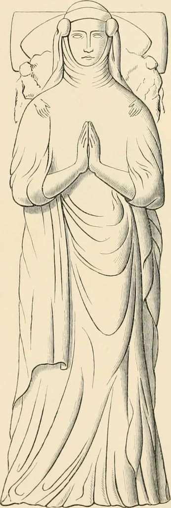 An illustration from The ancient sepulchral effigies and monumental and memorial sculpture of Devon, 1877, leaf 422