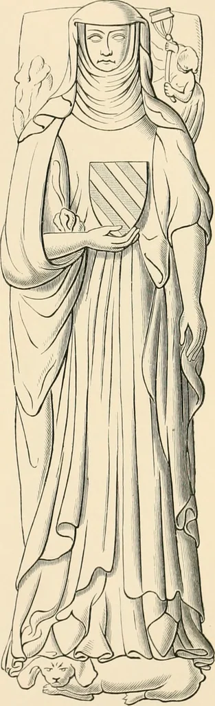 An illustration from The ancient sepulchral effigies and monumental and memorial sculpture of Devon, 1877, leaf 424