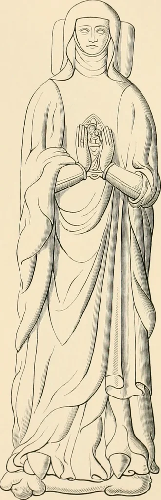 An illustration from The ancient sepulchral effigies and monumental and memorial sculpture of Devon, 1877, leaf 426