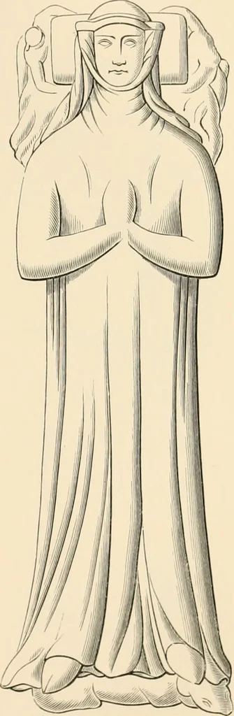 An illustration from The ancient sepulchral effigies and monumental and memorial sculpture of Devon, 1877, leaf 428