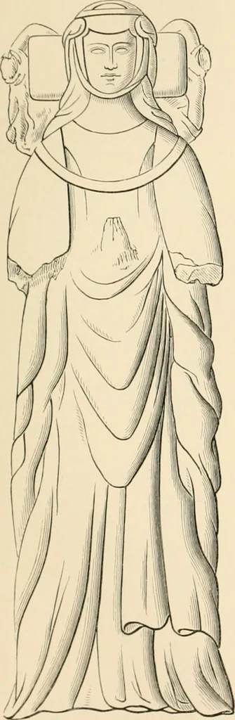 An illustration from The ancient sepulchral effigies and monumental and memorial sculpture of Devon, 1877, leaf 430