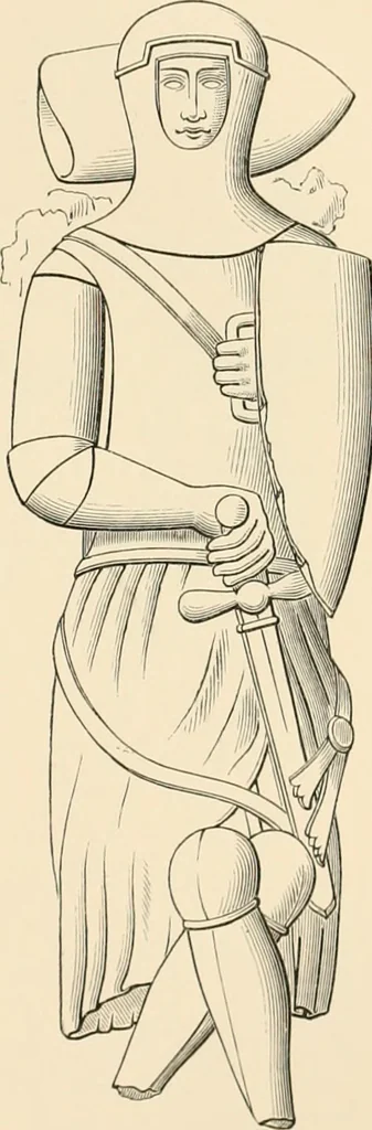 An illustration from The ancient sepulchral effigies and monumental and memorial sculpture of Devon, 1877, leaf 430