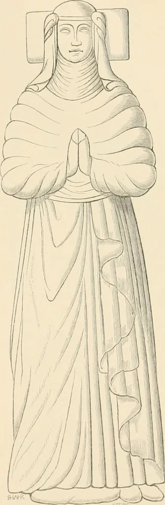 An illustration from The ancient sepulchral effigies and monumental and memorial sculpture of Devon, 1877, leaf 432